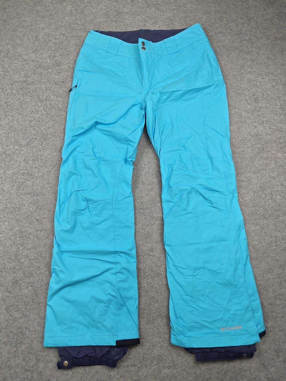 Columbia Pants Womens Large Blue Omni-Tech Snow Pants Insulated Waterproof
